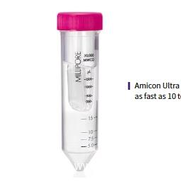 Merck Millipore Amicon® Ultra过滤器，100 kDa 15ml超滤管，UFC910008,UFC910024，UFC910096